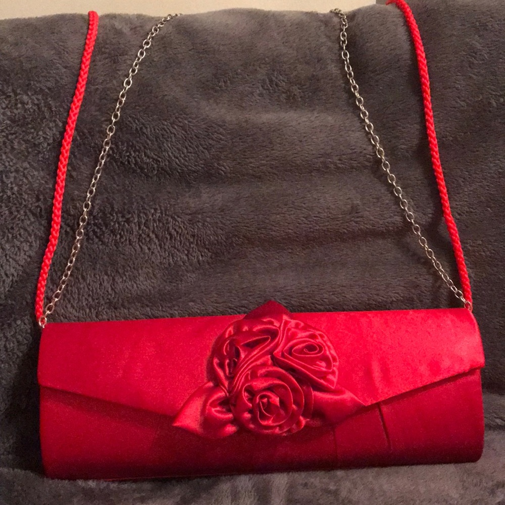 Red handbag